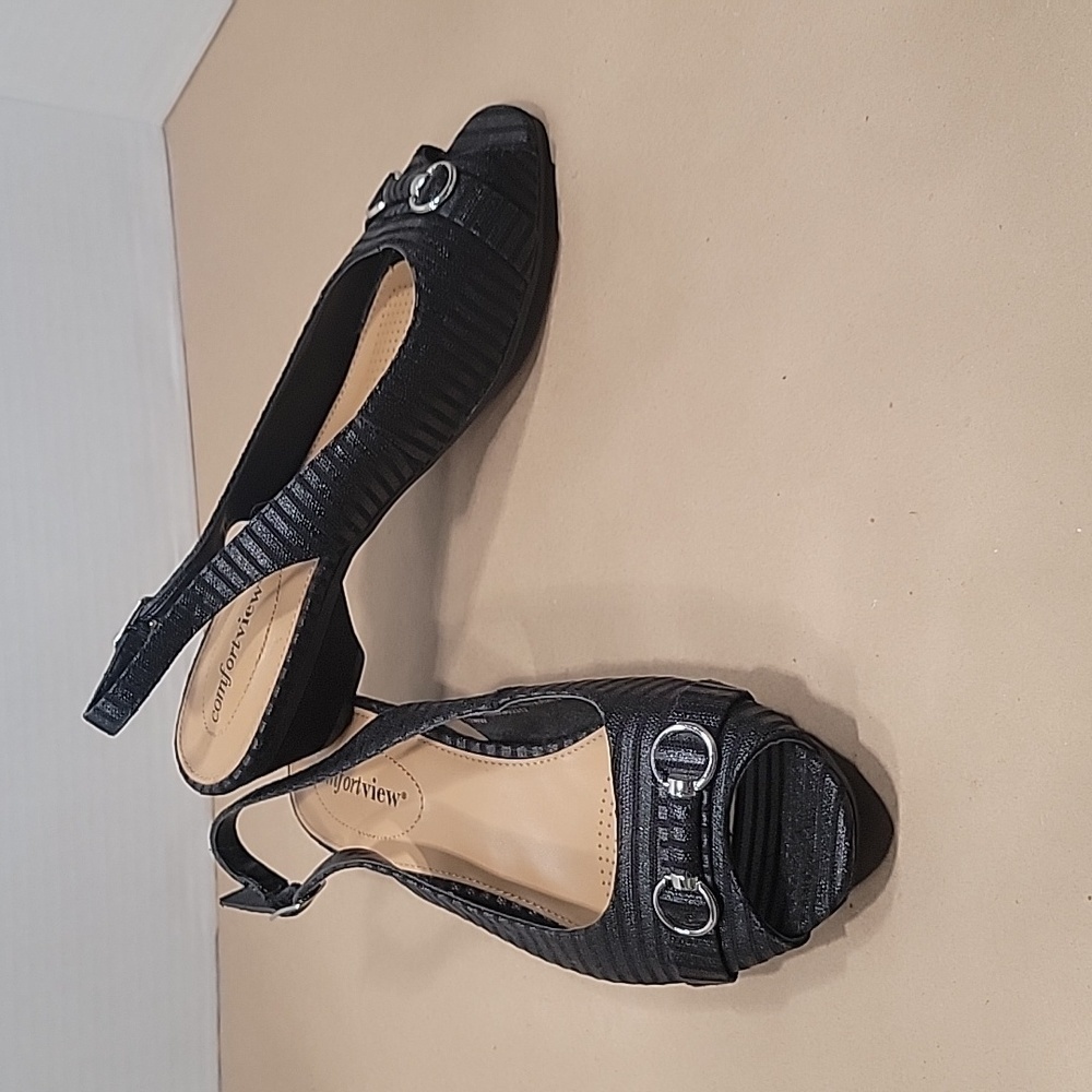 Comfortview PeepToe Sling Back Size 7.5W